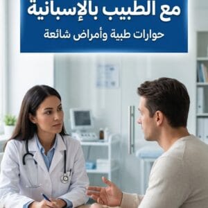 📘 كتاب تعلم التحدث مع الطبيب بالإسبانية | حوارات طبية وأمراض شائعة
