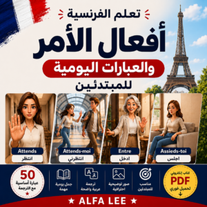 🇫🇷 أهم أفعال الأمر والعبارات اليومية في اللغة الفرنسية للمبتدئين | PDF احترافي بالصور