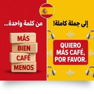 تعلم تكوين الجمل والمحادثة اليومية بالإسبانية مع النطق الصوتي (كتاب PDF + مقطع MP3)